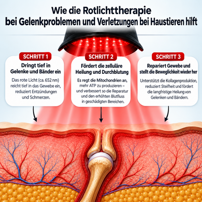 Rotlicht-Bandage für Gelenke & Beweglichkeit