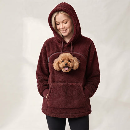 Kapuzenpullover mit Tasche für dein Haustier