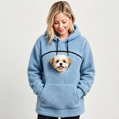 Kapuzenpullover mit Tasche für dein Haustier