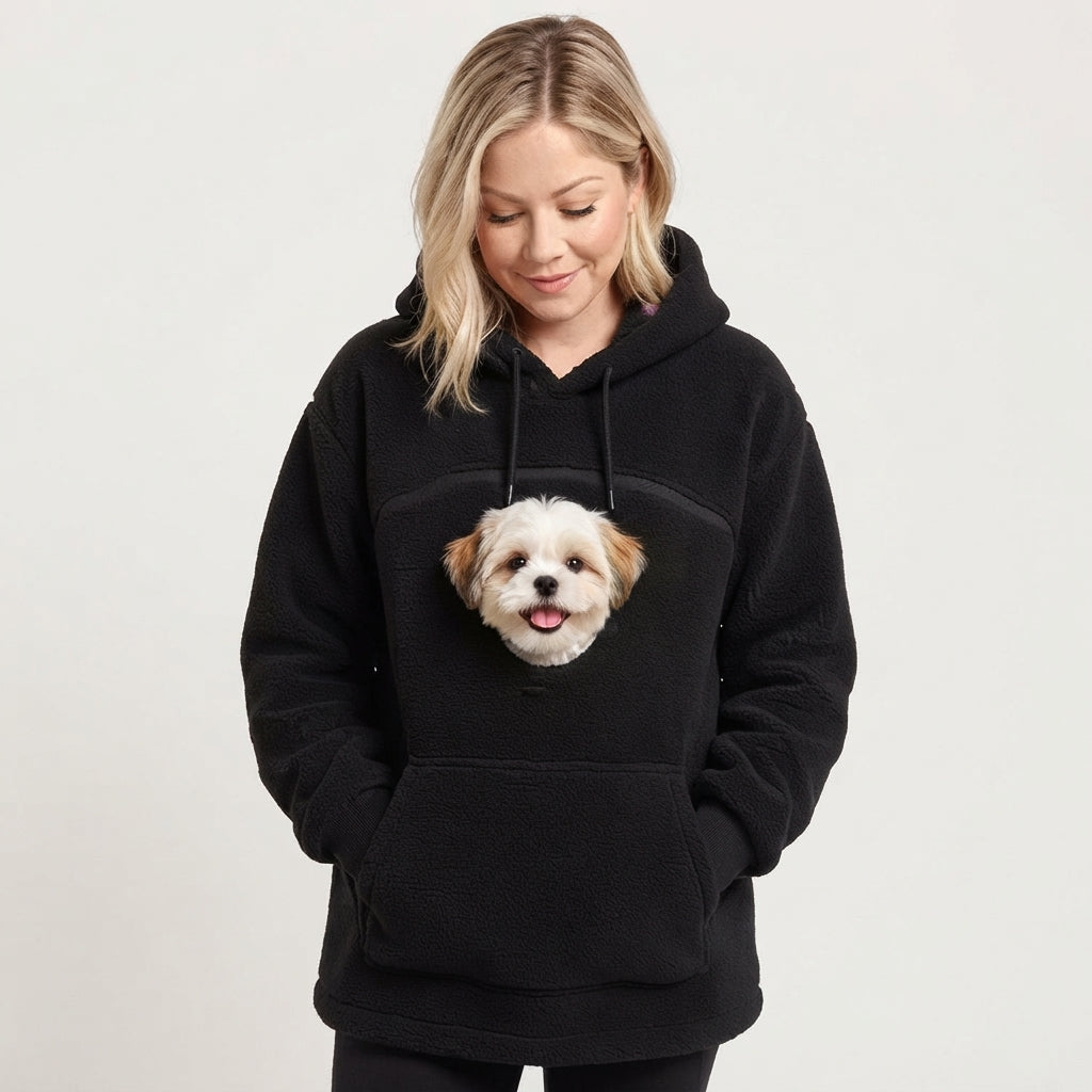 Kapuzenpullover mit Tasche für dein Haustier
