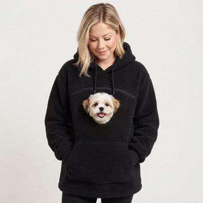 Kapuzenpullover mit Tasche für dein Haustier